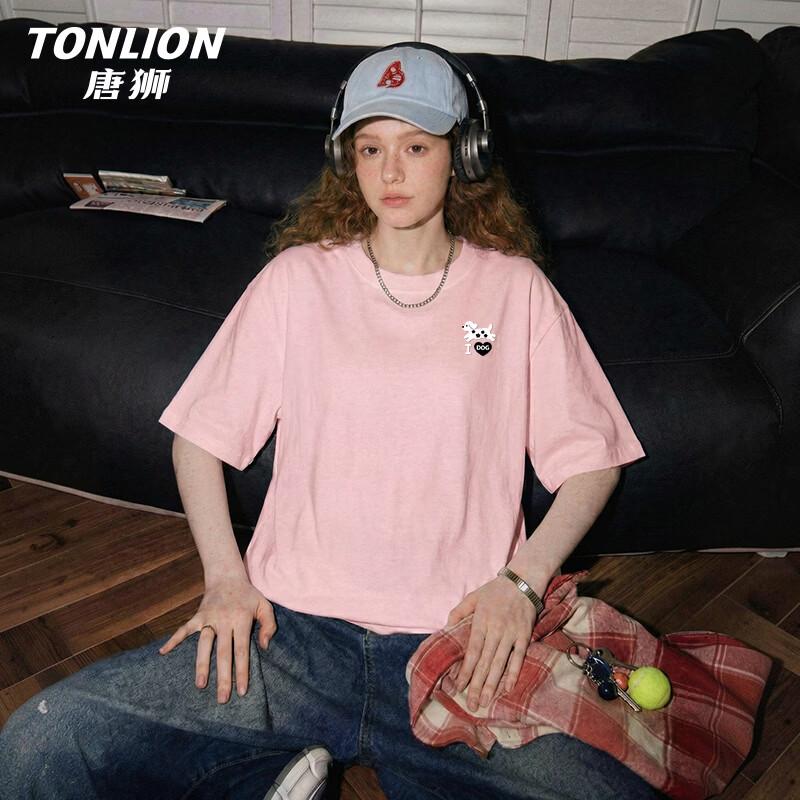 TonLion Women s Loose Fit Pure Cotton Short Sleeve T-Shirt XL