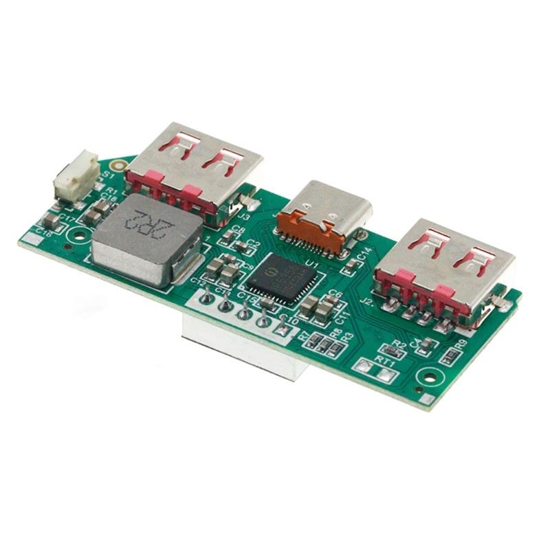 2Pcs 5V 3A Digital Display Lithium Battery Fast Charging Module IP5356 TYPE C USB Mobile Power Motherboards