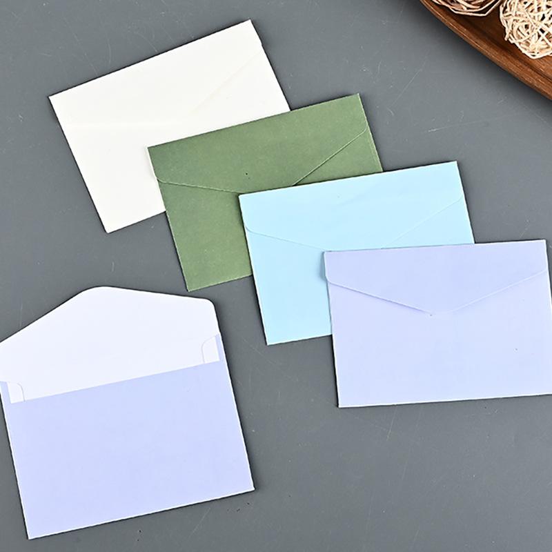 10pcs/set Candy Color Envelopes Blank Envelopes DIY Multi-function Craft Paper Envelope For Letter Postcards Wedding Invitation