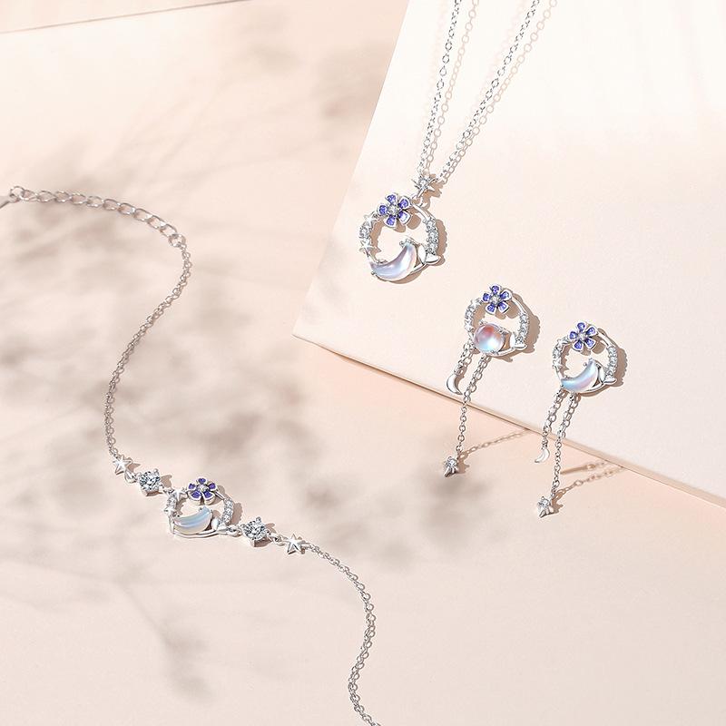 Tancise 925 Sterling Silber Armband Schmuck Geometrische Perlenkette Gliederarmbänder Mode Feines Hochzeitsgeschenk für Freundin Frauen