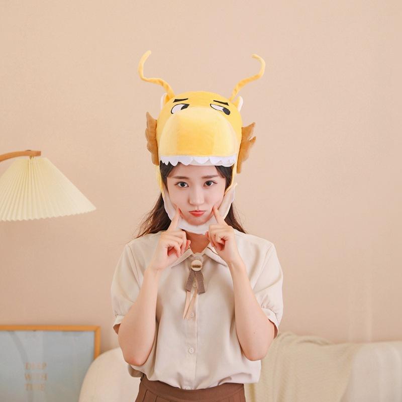 

Плюшевая шляпа дракона, реквизит для фотосъемки, выступления, игрушка-подарок на день рождения для детей