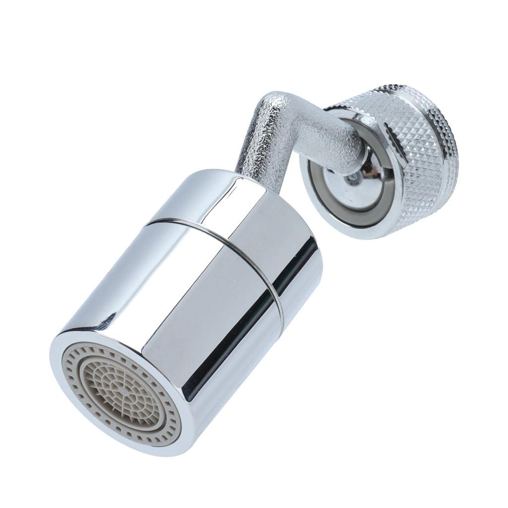 720 Grad Drehbarer Spülbeckenhahn Belüfter Sprühkopf mit 2 Wasserauslassmodi 4 Schichten Netzfilter M24