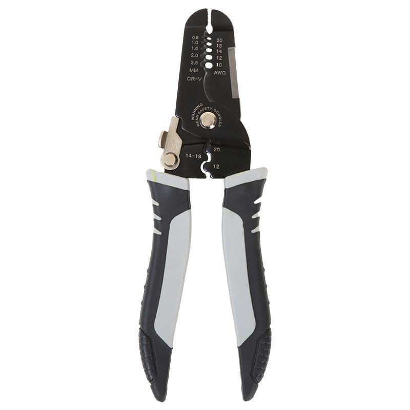 7-Inch Multi-Functional Electrician Wire Stripper & Crimping Pliers Tool for Cutting and Peeling Network Cables 7-inch Multi-functional Wire Stripper - Bulk