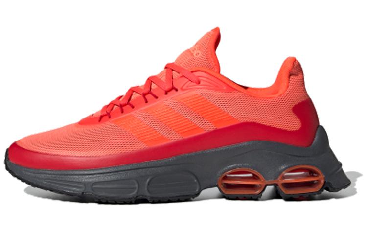 

Adidas Quadcube Trendy Mesh Cushioning Slip Resistant Breathable Low top Running Shoes Men s Red Gray EG4394 44⅔