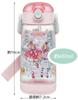 Skater Wasserflasche Wandafuru PreCure 480ml Klare Flasche mit Strohhalm für Kinder PDSH5-A