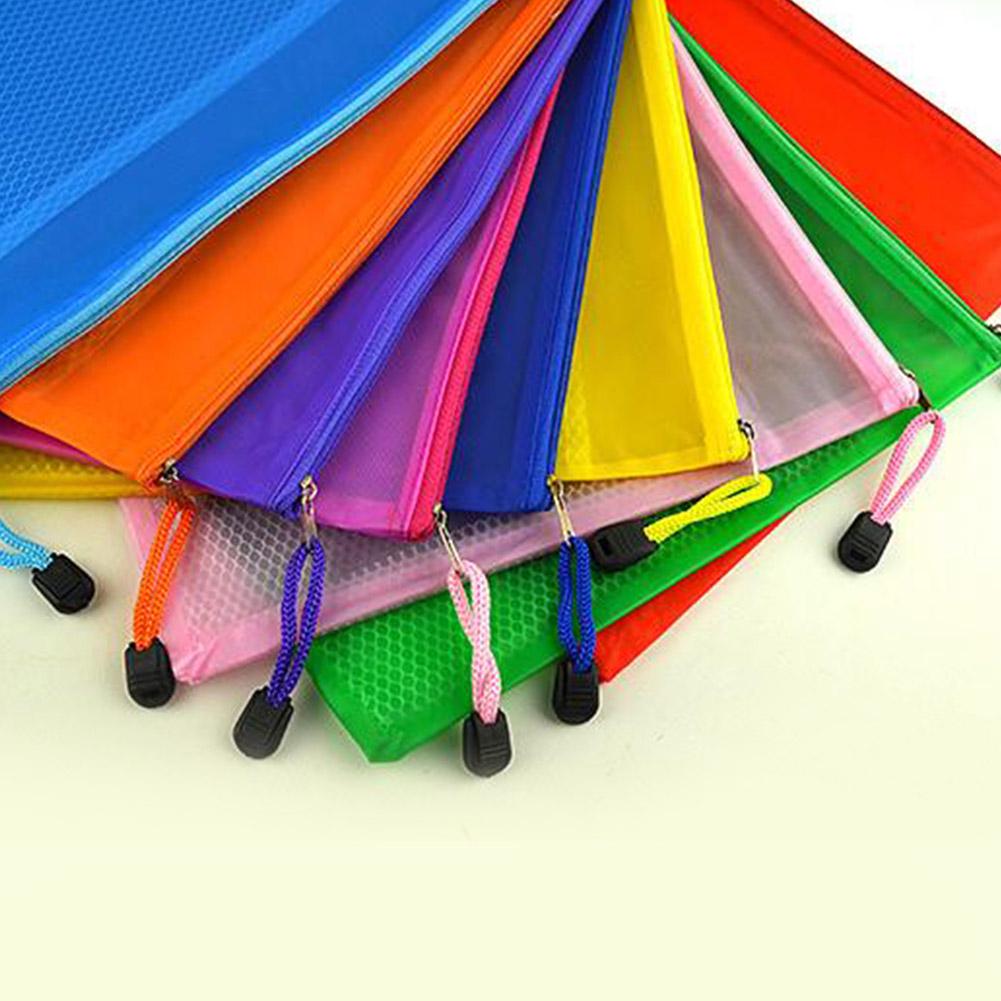 Buy A4 Zip Bag Document Storage Wallet Mesh School File Folder Paper ...
