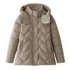 Mom cotton-padded short hooded thickened thermal cotton jacket middle-aged and elderly women's multi-color spot supply