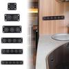 20A 12V Waterproof Red LED Illuminated Toggle Switch Panel for Auto and Marine Dashboards Applications Easy Installation