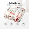 Red Gingham Holly Berry Anime Cartoon Flannel Blanket Soft Warm Throw for Bedroom Sofa Car Kids Holiday Gift