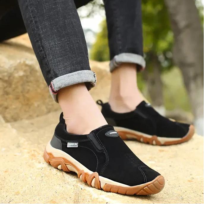 Senior Fitness Walking Shoes - Men's Outdoor Hiking Shoes - Wicking and Breathable - 4 Colors