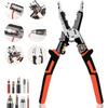 Wire Stripping Pliers Wire Stripping Crimping Cutter Electrical Hand Stripping Tool Multifunctional Cable Crimper for Network