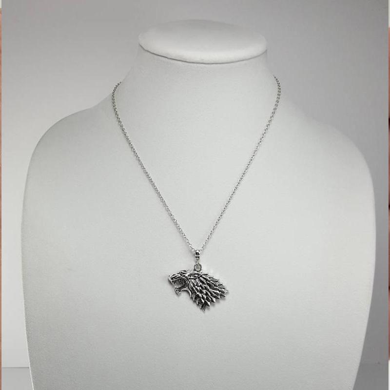 Men's Wolf Head Pendant Necklace - European American Personalized Animal Alloy Jewelry - Fierce Design