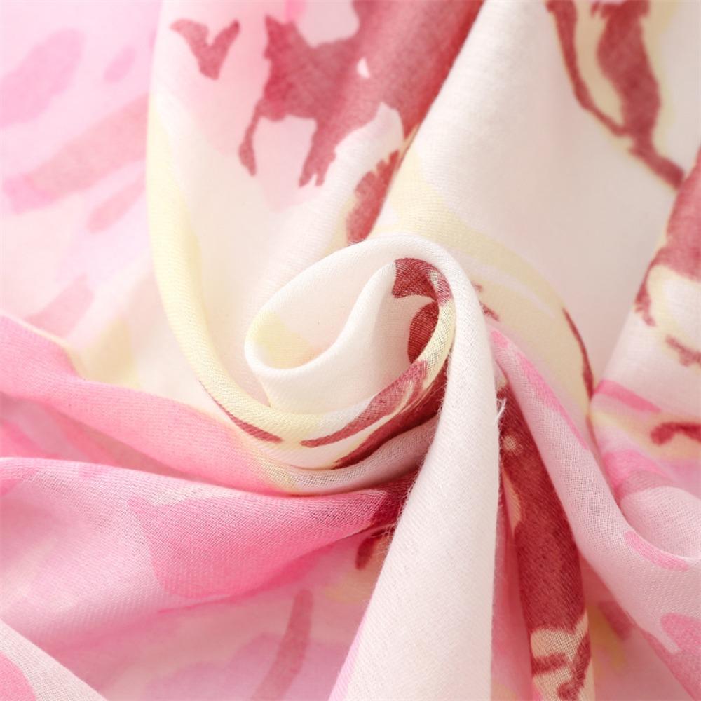 Korean Tassel Viscose Shawl Scarf Elegant Women Hijab Shawls Fashion Soft Thin Scarf Female