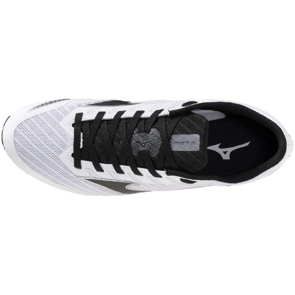 Mizuno Track and Field Shoes 3 Club Lightweight Short Distance Track and Field Spikes for Tracks Under 800m White x Black cm 2E X-First 26.0