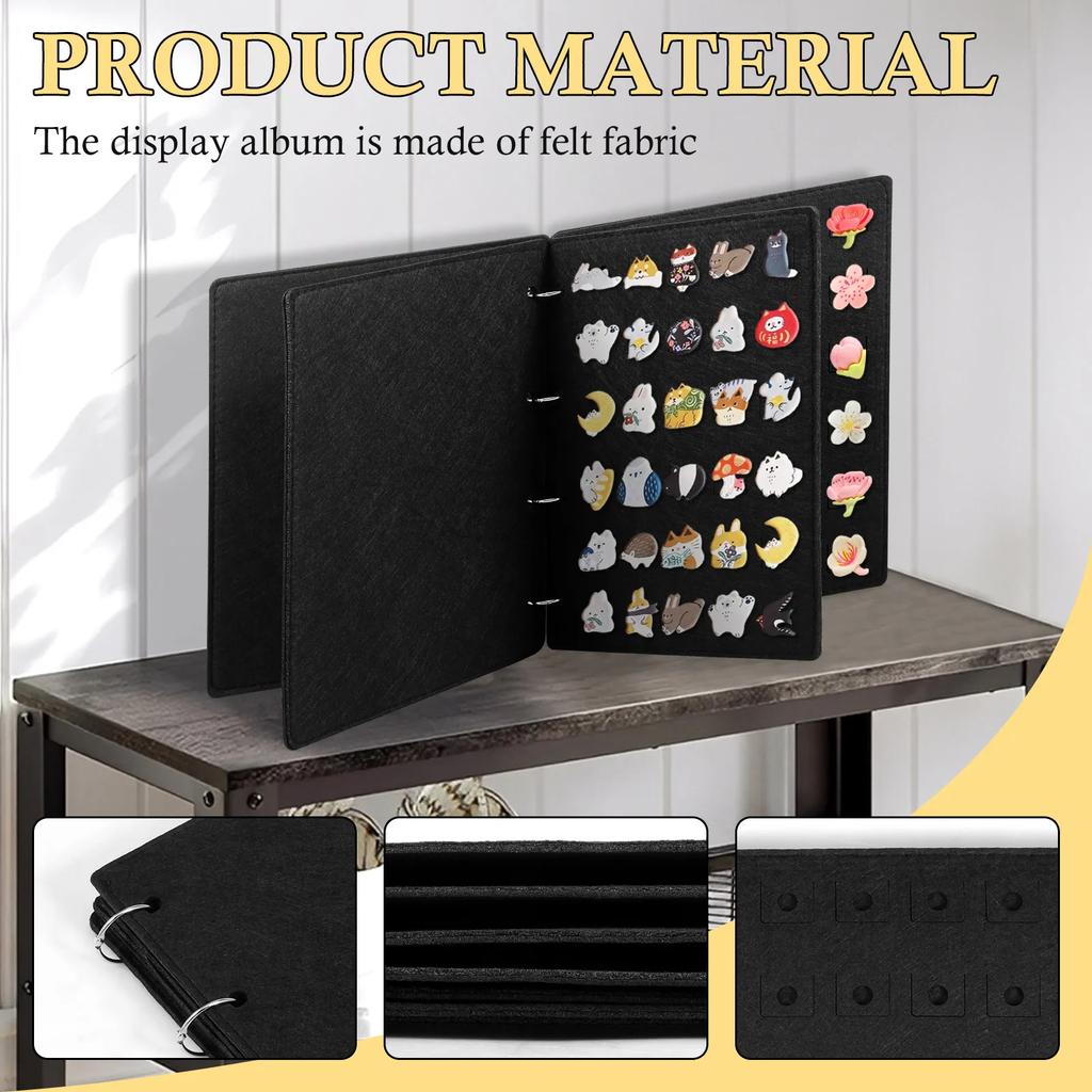 3 Stück Filz-Anstecknadel-Display-Ständer Schuh-Anhänger-Halter Abzeichen-Display Schmuckaufbewahrung Schmuckstück Halsketten Anhänger Ohrringe Organizer