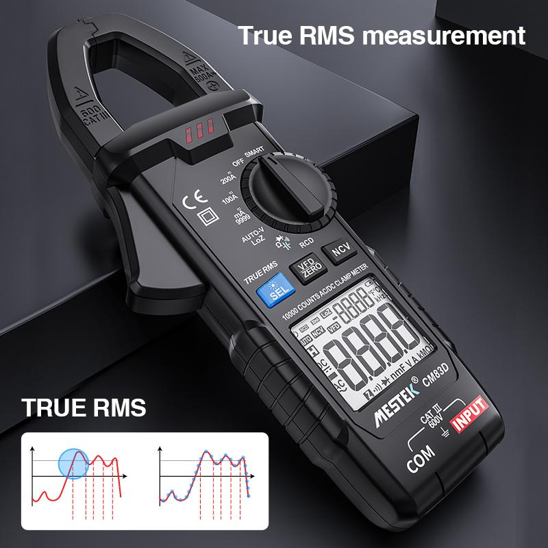 Digital Clamp Meter AC DC Current 200A Voltage Auto Range Current Meter Tester Ammeter Multimeter Ture RMS Current Clamp