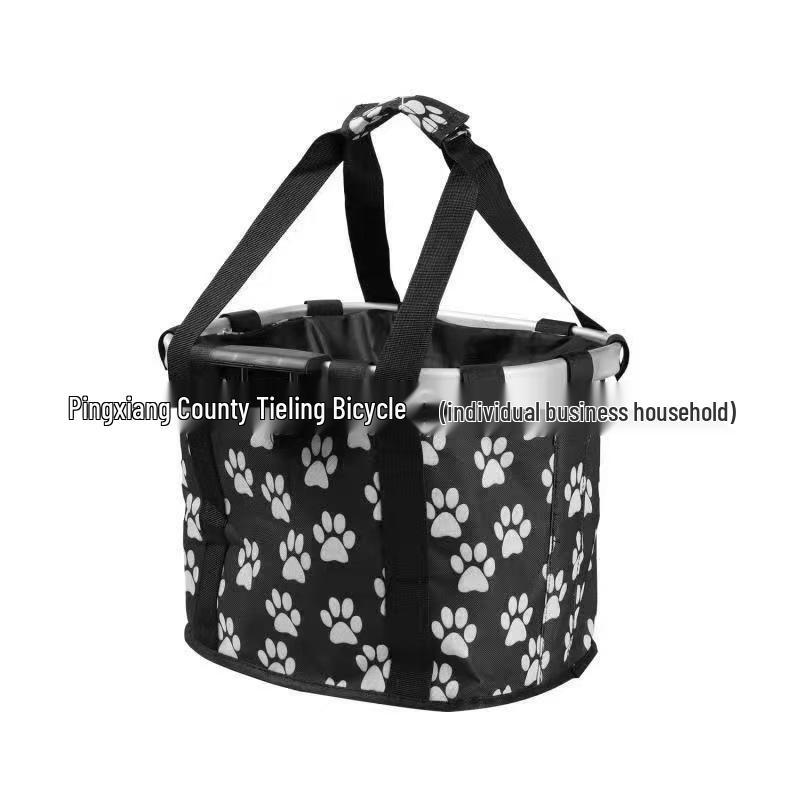 Aluminum Alloy Folding Bike Basket - Front Bag for Mountain Bikes
