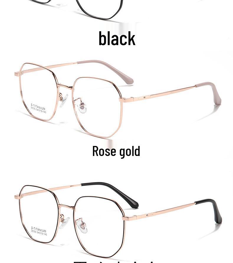 Ultra-Light Danyang Retro Polygon Eyeglass Frame: High-End Myopia & Plano Glasses