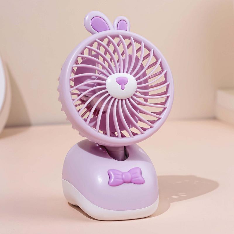

USB Rechargeable Cute Rabbit Mini Desktop Fan for Dorm or Office 119x48x148mm