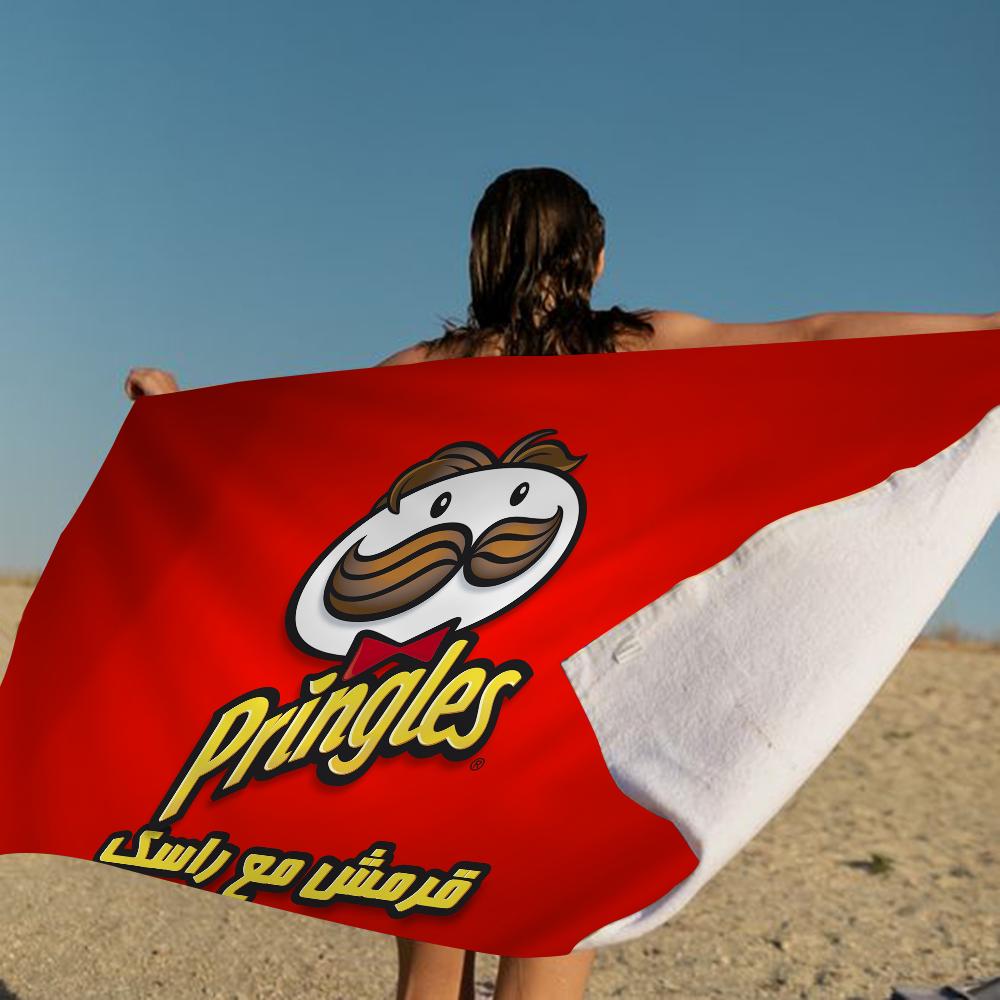 Mode P-Pringles L-LLC Große Mikrofaser-Strandtücher Schnelltrocknendes Handtuch Sandstrandtücher Handtuch für Pool Reisen Schwimmbad Yoga