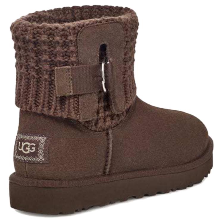 UGG Solene Mini Simple Fashion Short Snow Boots Women Boots Brown 1113463-CHO