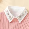 All-match fake collars in autumn and winter new fake collars for women's shirts rhinestones pearls shirt fake collars