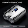 Double Blade Rechargeable Razors With Magnetic Attachment for Men Waterproof Electric Trimmer Beard Grooming Tool