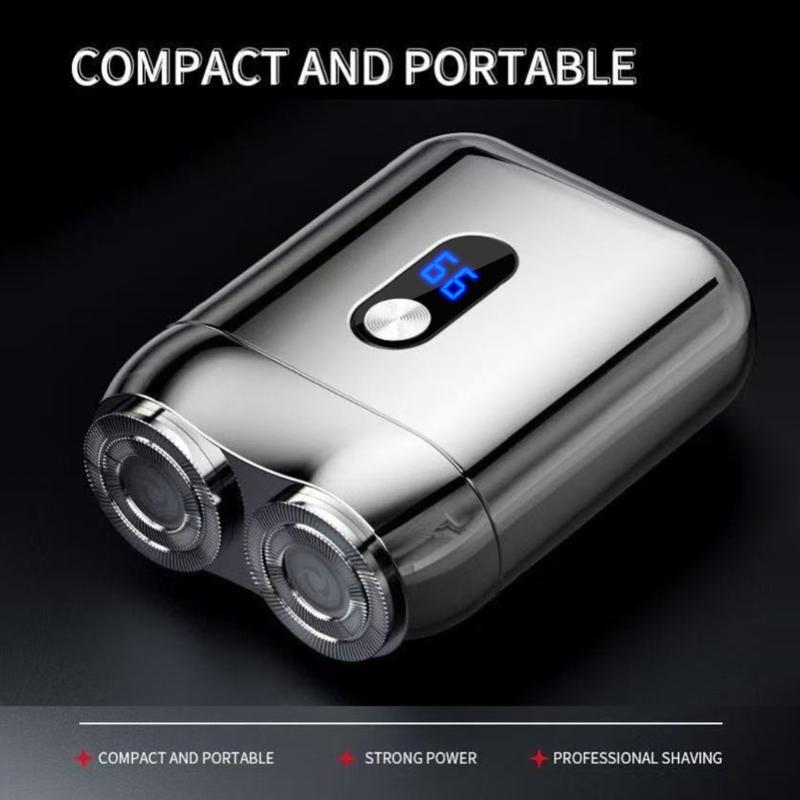 Double Blade Rechargeable Razors With Magnetic Attachment for Men Waterproof Electric Trimmer Beard Grooming Tool
