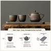 High-End Chinese Kung Fu Tea Set: Includes Teapot, Two Cups, and Tray for Two-Person Brewing