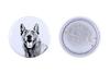Malinois Belgian Shepherd Dog – Pin with Your Dog, Add Your Own Photo – Design 02 | Art-Dog