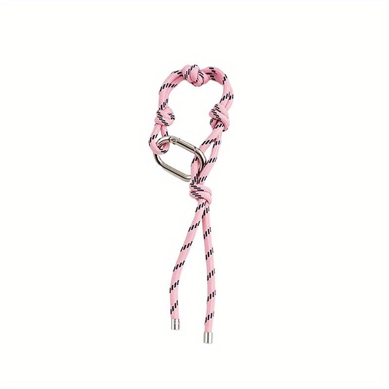 Fashion Nylon Handmade Rope Couple Style Hand and Feet Chian Vintage Keychain Bag Pendant Decoration with Free Key Buckle