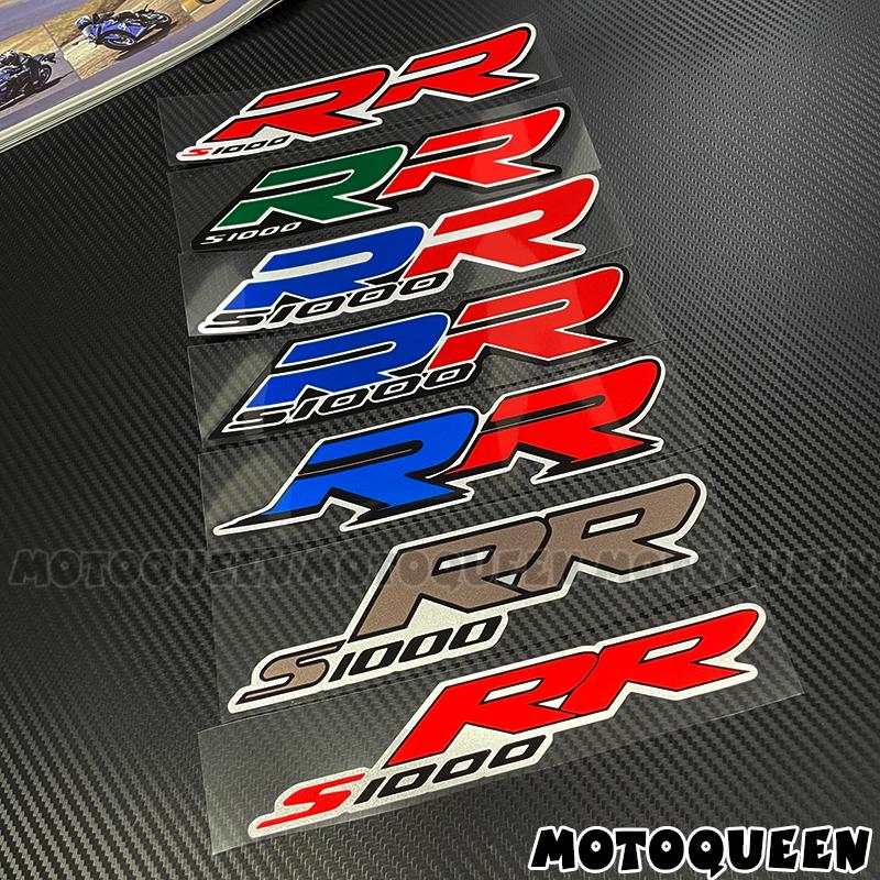 For BMW S1000RR S1000 RR 2X Motorcycle Fairing Body Tank Pad Side Emblem Logo Decoration Reflective Waterproof Decals Stickers