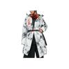 Anta Comprehensive Training Series Full Print Logo Zip Hooded Thickened Warm Mid-Length Down Jacket Unisex Outerwear White 152317901-1