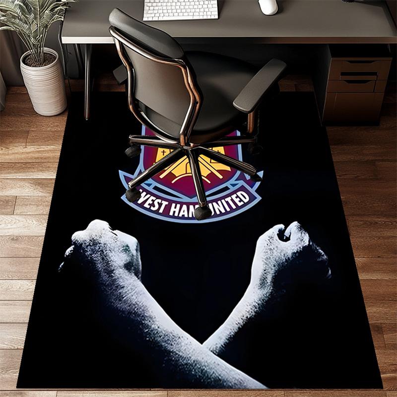 hammer Football Printed Office Carpet Chair Cushion  Entryway Rug, Rugs for Living Room, Bedroom Christmas gifts