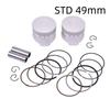 49mm Motorcycle Piston Rings 2UJ-11638-00-00 For Yamaha XC125 GRIZZLY 125 YFM125GXGR XV250U ROUTE XV250XCR V STAR XV250G VIRAGO