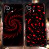 Coque de téléphone pour Xiaomi Poco F7 F6 F5 F4 F3 X7 X6 X5 X4 X3 NFC M4 C51 C55 GT Pro 5G TPU Souple Fundas Sac Art Ondulé Noir Rouge