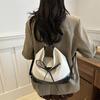 Large Capacity Canvas Bag for Women's Autumn New One Shoulder Crossbody Bag Simple Casual Commuting Tote Bag