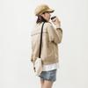 (WMNS) New Balance Alphabet Printing Sports Pullover Round Neck Khaki Hoodie Women's AWT21305-MS