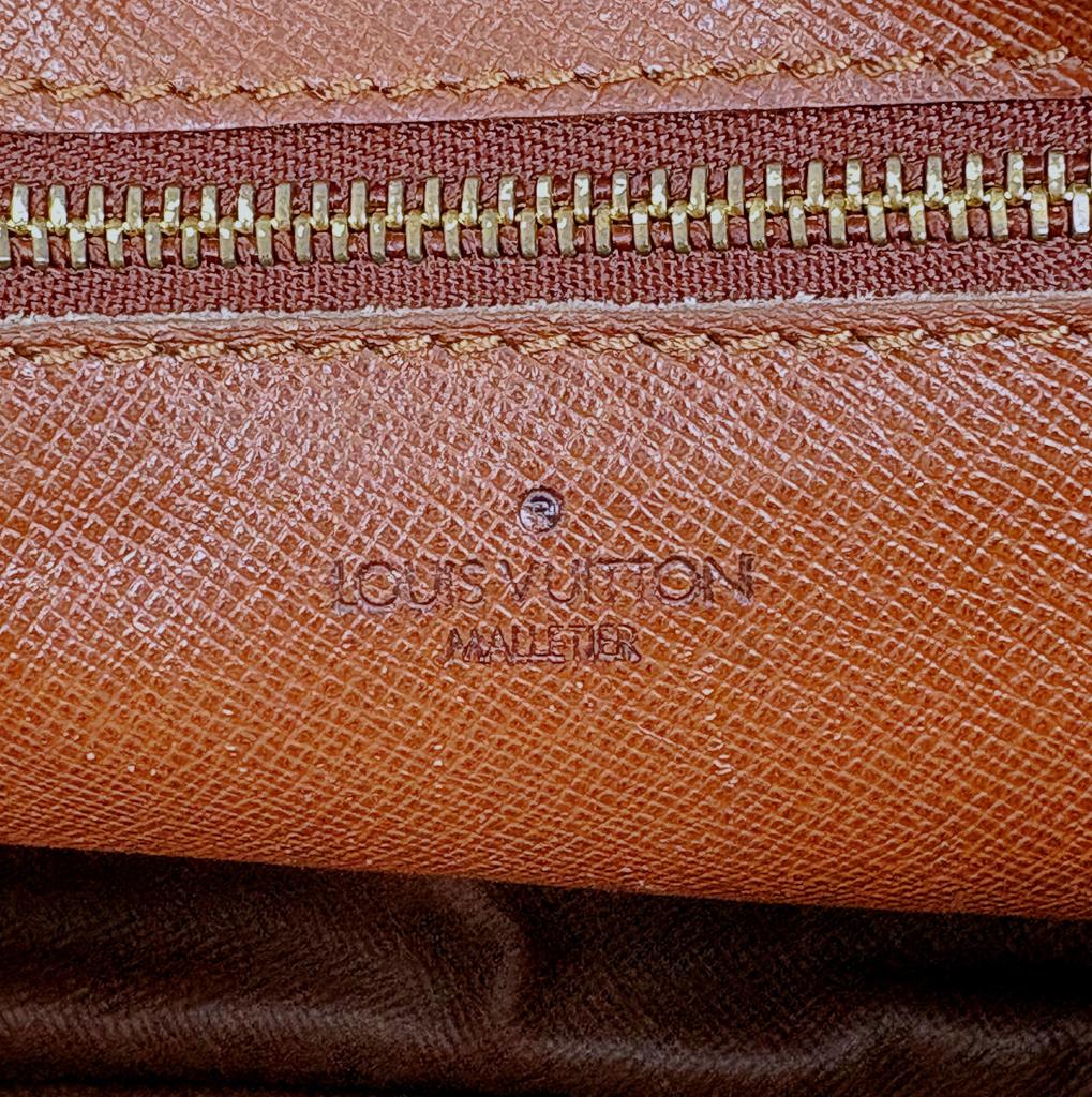 used LOUIS VUITTON Malletier Jeune Fille MM Monogram Shoulder Bag M51226 Rare 90s