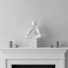 Thinker Statue, Modern Minimalist Meditation Pensive Pose