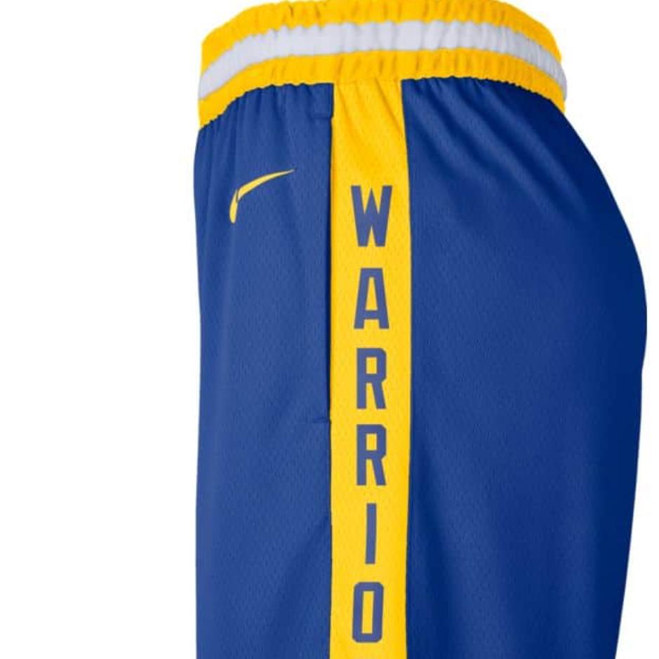 Nike Prodyšné sportovní šortky Golden State Warriors Pánské spodní díly Modré CN1026-495