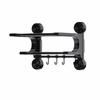 Wall Mount Toilet Storage Rack Vacuum Suction Cup Towel Rack Bathroom Towel Holder With Hook  Home