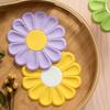 Flower Pattern Heat Resistant Silicone Mat - Non-Slip Drink Cup Coasters Pot Holder Table Placemat Kitchen Accessory
