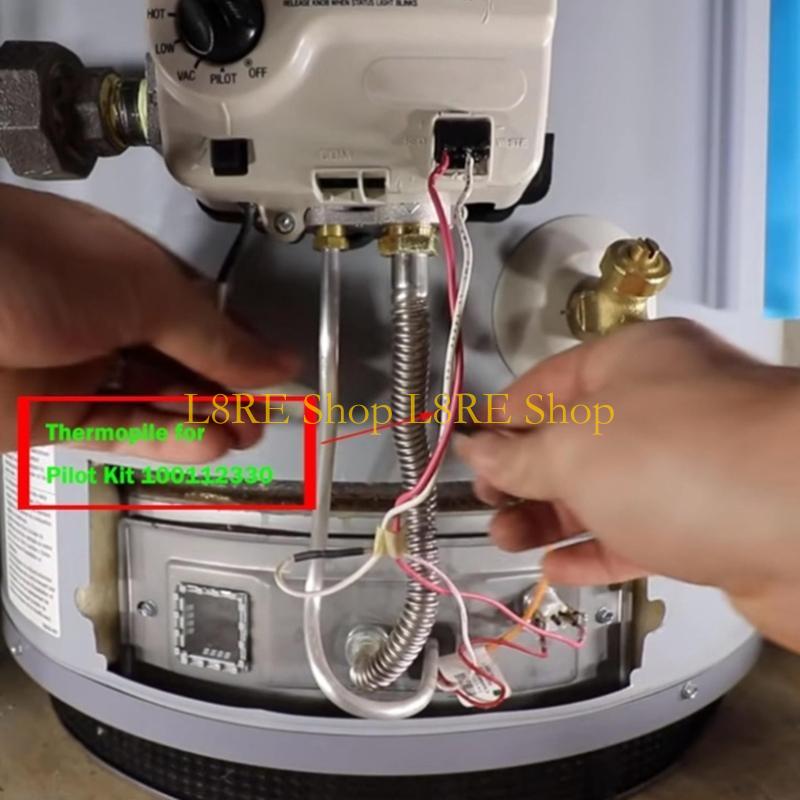 L8RE Gas Thermopile Assembly for Gas Water Heater Boilers Thermopile Replacement Water Heater Assembly 100112330