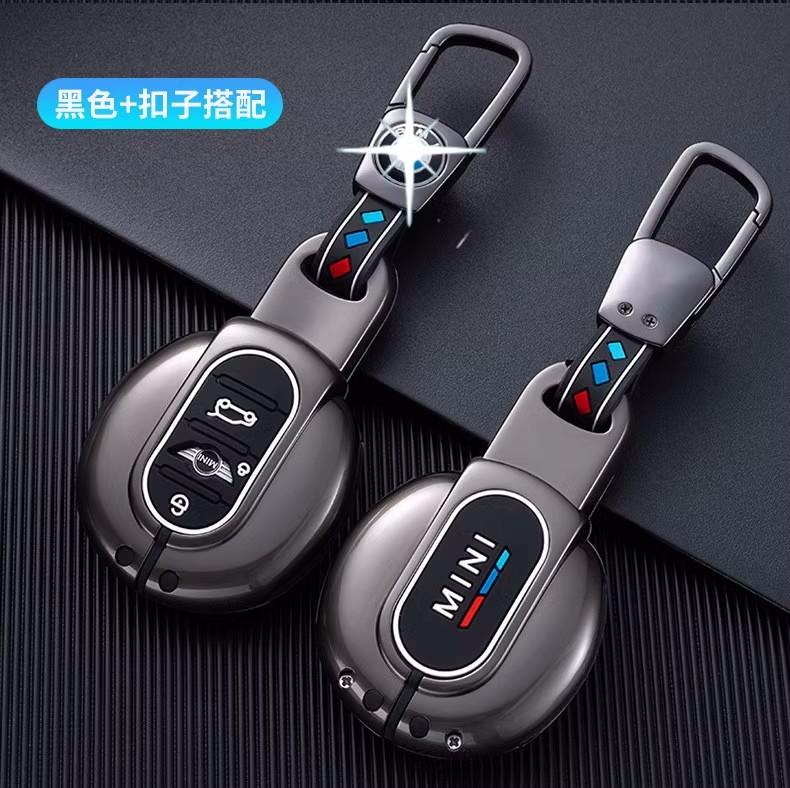 Leather Car Key Case Cover For BMW MINI COOPER S ONE JCW F54 F55 F56 F57 F60 CLUBMAN COUNTRYMAN Remote Fob Keychain Accessories UNYDV1