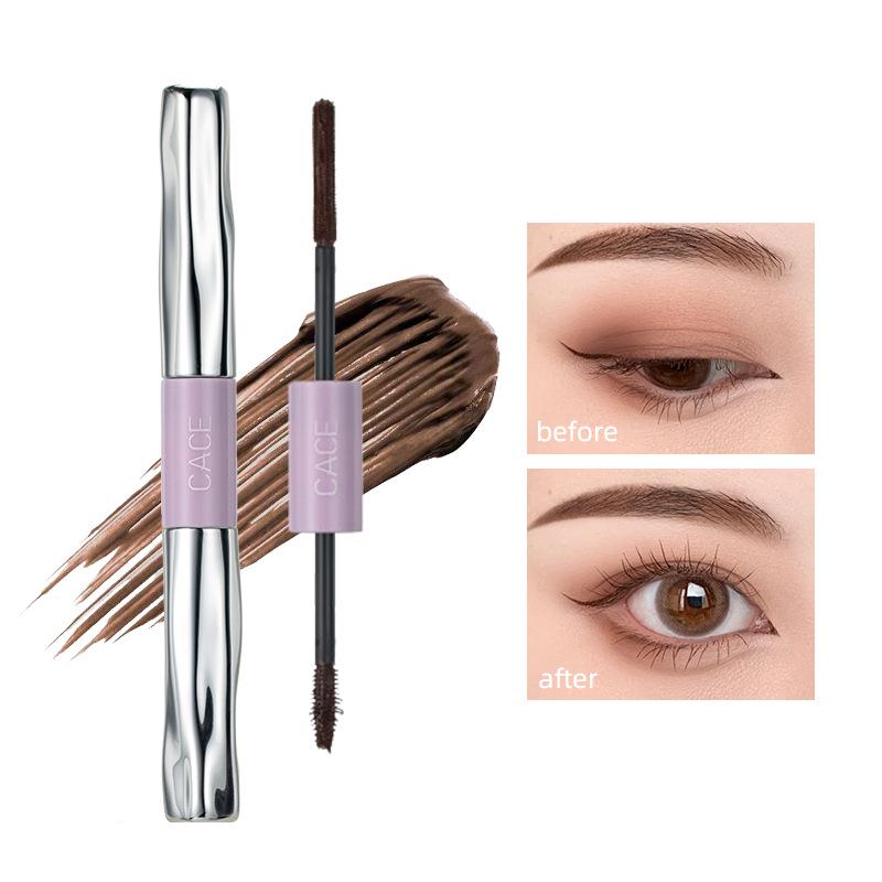 

CACE Dual-ended Smudge-proof Mascara & Eyelash Primer – Coffee Colors for Lengthening and Thickening