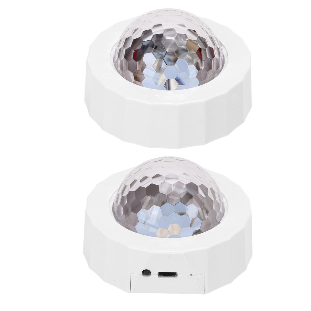 USB Ceiling Projector Lamp 3 Light Colors Sound Activated Dome Interior Decoration Universal for