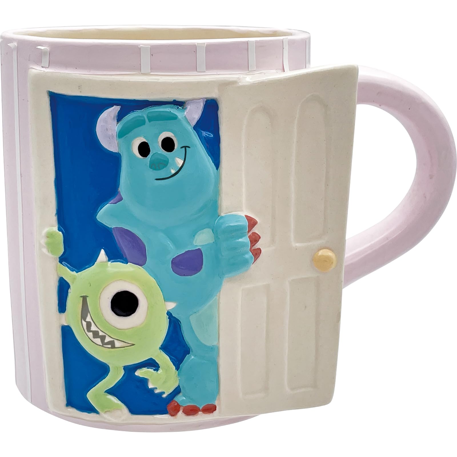 

Disney Pixar Monsters, Inc. Boo s Door 3D Mug - Sully & Mike - Approx. 11 x 9cm, 200ml - 3D Molded Trick Mug - Tableware, Novelty Item - Monsters Go