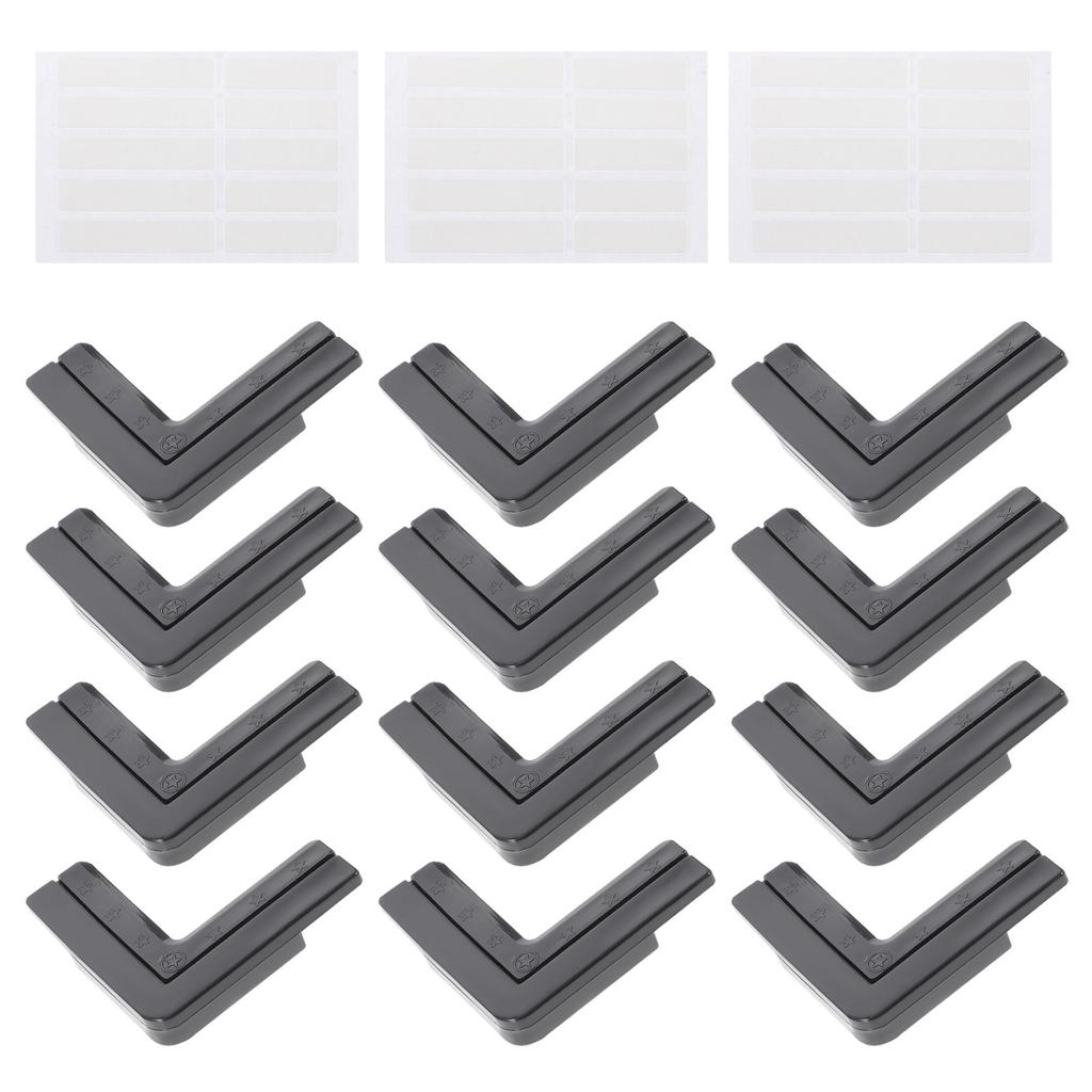12Pcs Simple Corner Cover Set PVC Cuttable Sharp-Guard Protectors for Window Desk Table Furniture Edges Baby Safety Protection