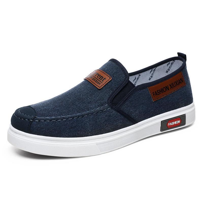 Men's Summer Casual Slip-On Canvas Shoes – Soft Sole, Non-Slip, Korean Style